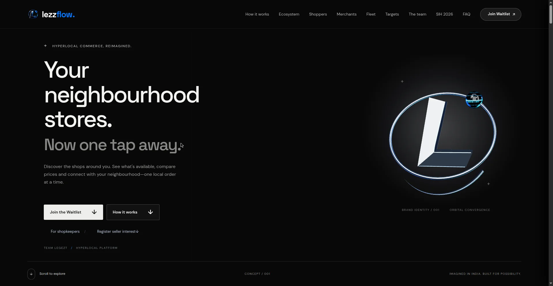 LezzFlow Marketing Website Screenshot